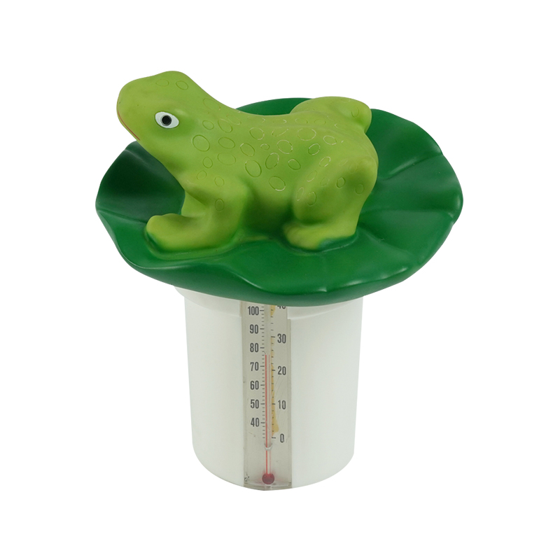 1509 Dispenser Haiwan Terapung dengan Termometer-katak